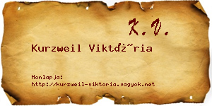 Kurzweil Viktória névjegykártya
